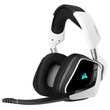 Headset Gamer Corsair Void Elite RGB Wireless - Preto Branco (CA-9011202-NA)
