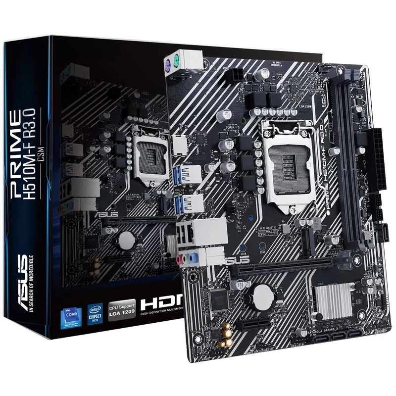 Placa Mãe ASUS Prime H510M-F R3.0 Socket LGA 1200 DDR4 Intel H510 2 slots DDR4