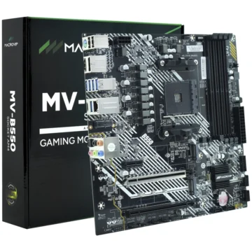 Placa Mãe Macrovip MV-B550 Socket AM4 DDR4 AMD B550 Micro ATX