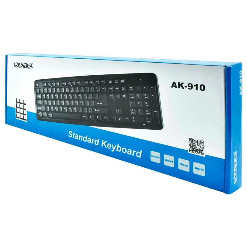 Teclado Satellite AK-910 USB Português - Preto Com fio - Imagem 3
