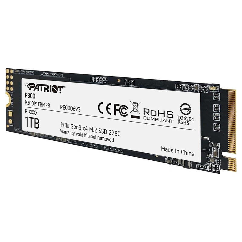SSD Patriot M.2 1TB P300 NVMe - P300P1TBM28 PCIe Gen 3 x4 - Imagem 2