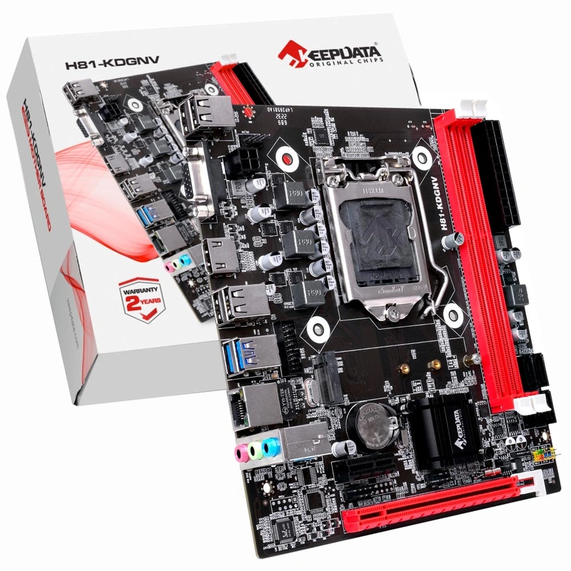 Placa Mãe Keepdata H81-KDGNV Socket LGA 1150 VGA DDR3 Intel H81 Express