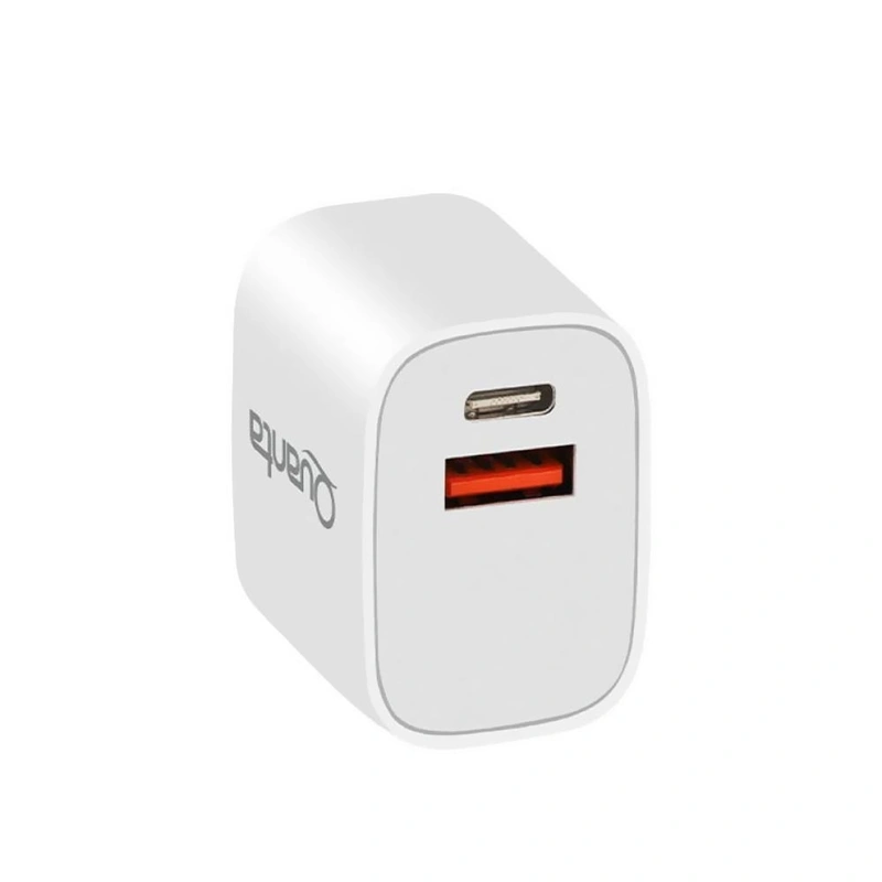 Carregador Tomada Quanta QTCACR2 USB 3.0 Type-C Fêmea - Branco - Imagem 2