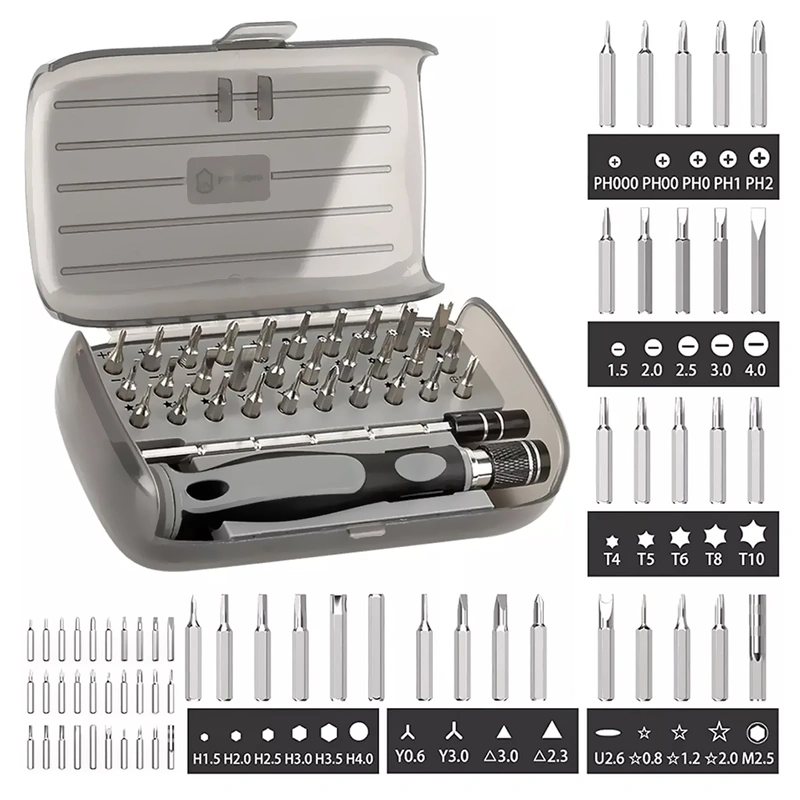 Kit de Ferramentas Satellite A-KS32 Precision Screwdriver Set - Transparente Cinza - Imagem 3