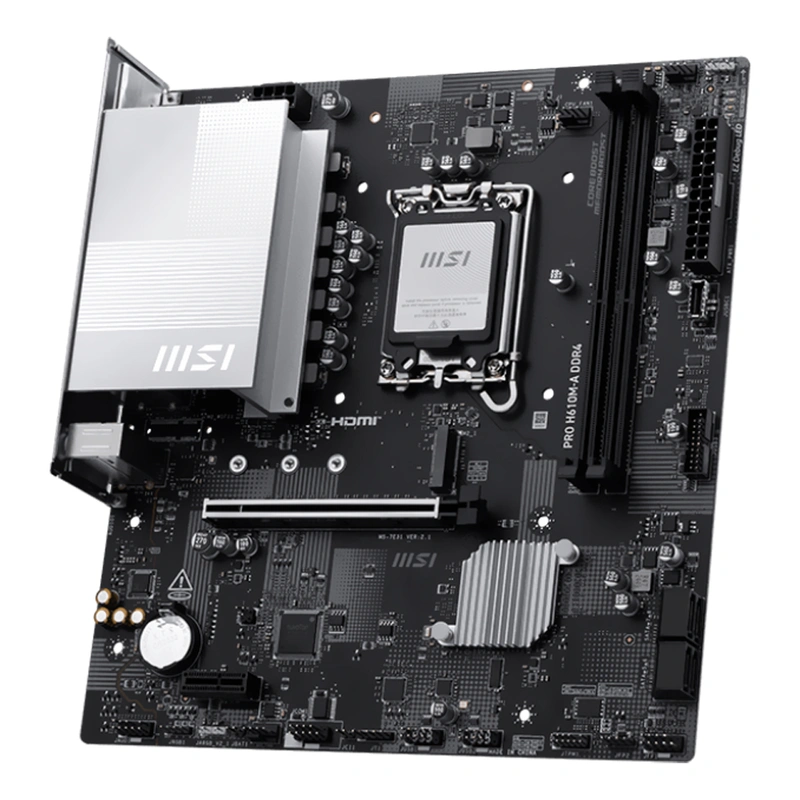Placa Mãe MSI Pro H610M-A DDR4 Socket LGA 1700 DDR4 Intel H610 Micro ATX - Imagem 3