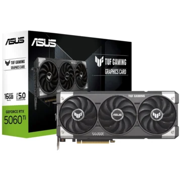 Placa de Vídeo ASUS TUF Gaming 16GB GeForce RTX5060TI GDDR7 - TUF-RTX5060TI-16G-GAMING