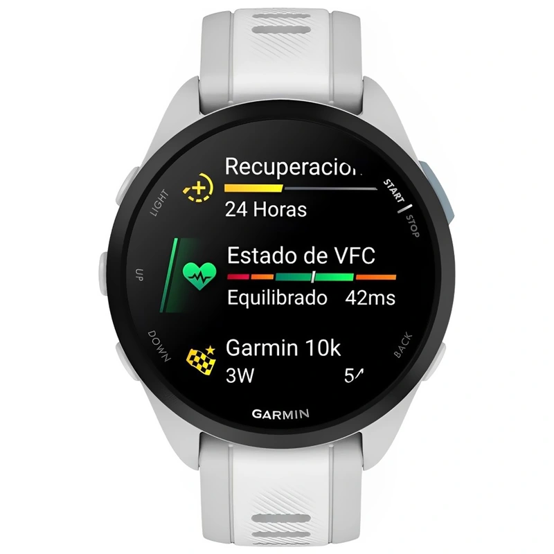Relógio Garmin Forerunner 165 AMOLED - Branco Cinza (010-02863-21) 5ATM - Imagem 2