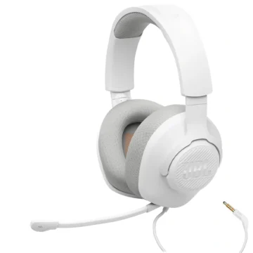 Fone Gamer JBL Quantum 100 M2 Com Fio - Branco PC Analógico de 3.5 mm 400g