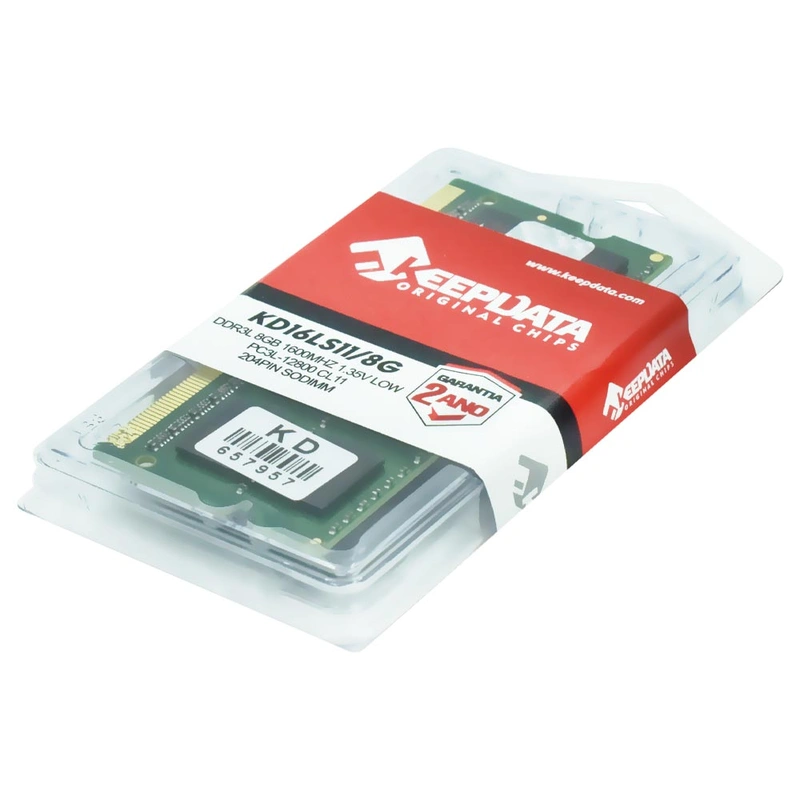 Memória RAM para Notebook Keepdata DDR3L 8GB 1600MHz - KD16LS118G SODIMM - Imagem 3