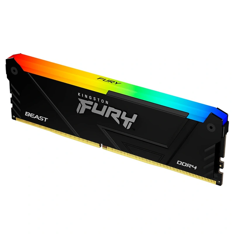 Memória RAM Kingston Fury Beast DDR4 32GB 3200MHz RGB - Preto (KF432C16BB2A32) - Imagem 2