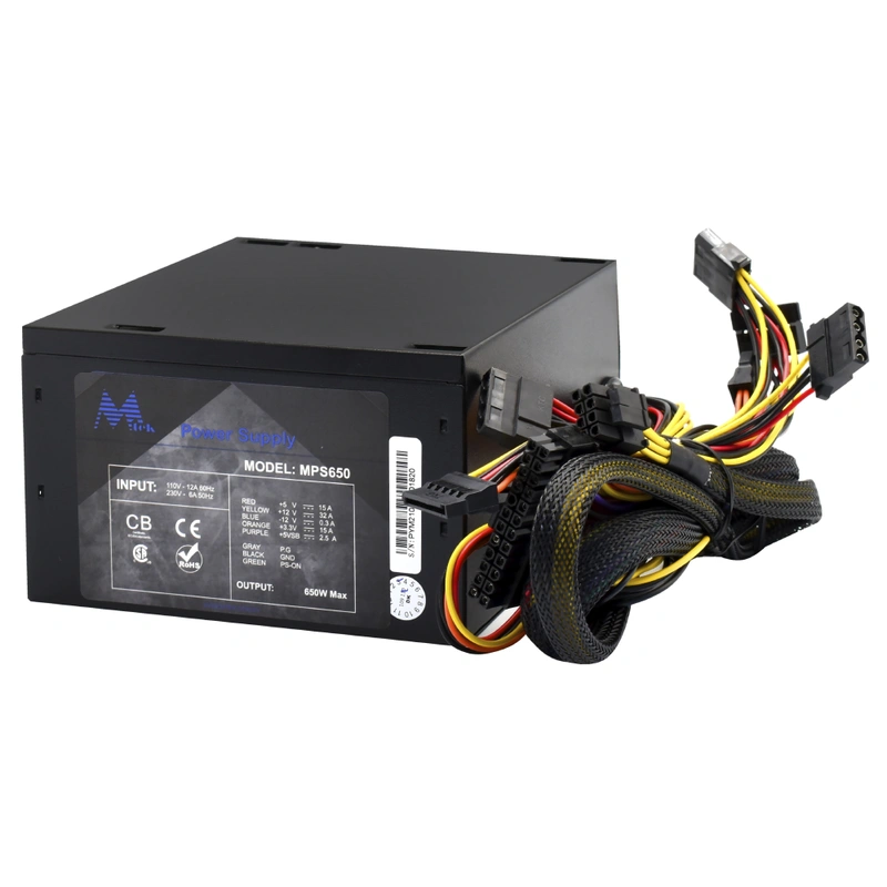 Fonte de Alimentação Mtek MPS650 650W ATX Não Modular - Imagem 3