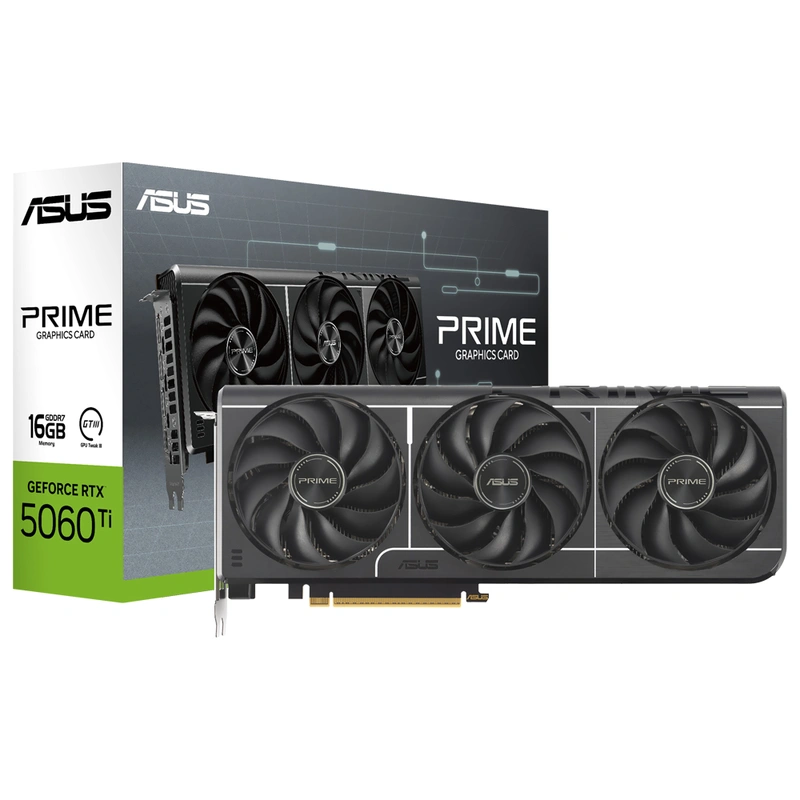 Placa de Vídeo ASUS Prime GTIII 16GB GeForce RTX5060TI GDDR7 - PRIME-RTX5060TI-16G