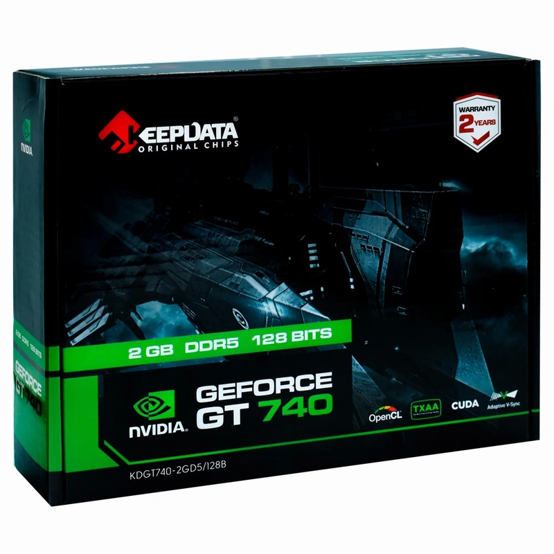 Placa de Vídeo Keepdata 2GB GeForce GT740 GDDR5 - KDGT740-2GD5128B Boost: 1059MHz - Imagem 3