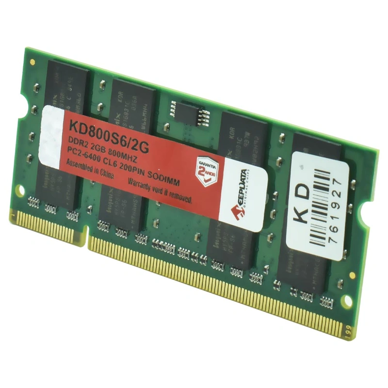 Memória RAM para Notebook Keepdata DDR2 2GB 800MHz - KD800S62G SODIMM CL6 - Imagem 2