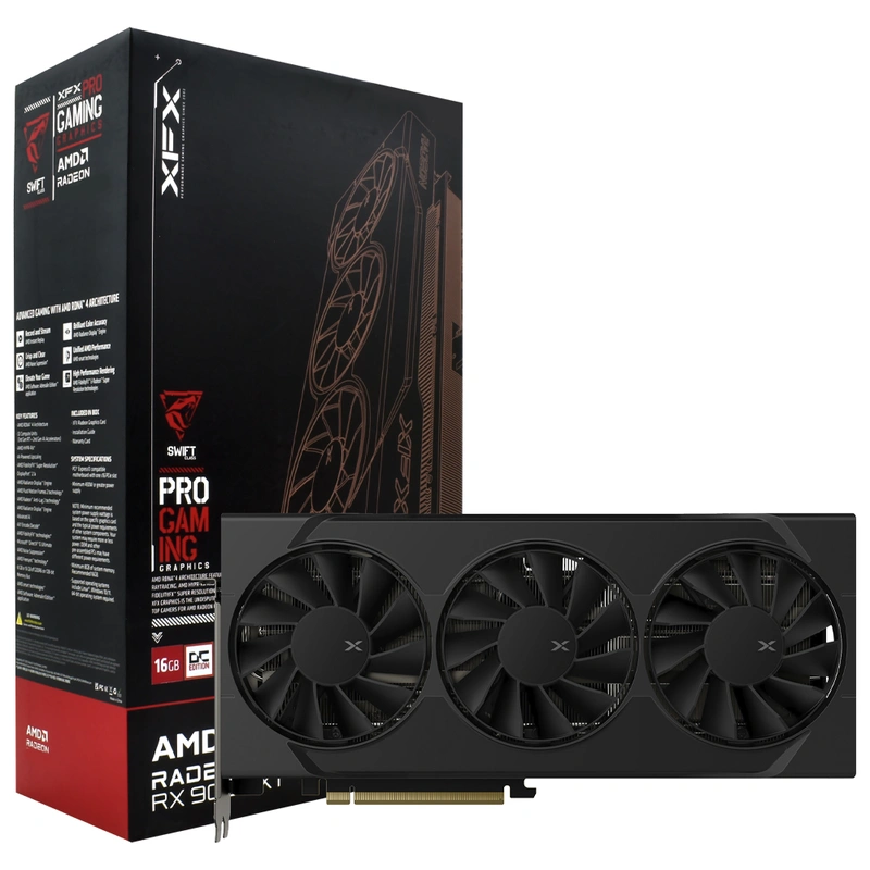 Placa de Vídeo XFX Swift OC Gaming 16GB Radeon RX9070 GDDR6 - RX-97SWFT3B7