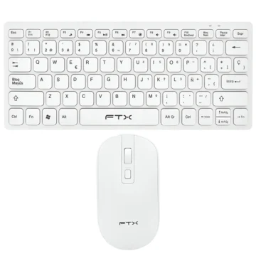 Teclado + Mouse FTX GK03 Wireless Espanhol - Branco