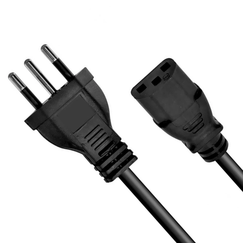 Cabo de força para fonte e Gabinete - 1.5M (Padrão BR) Preto - Imagem 2