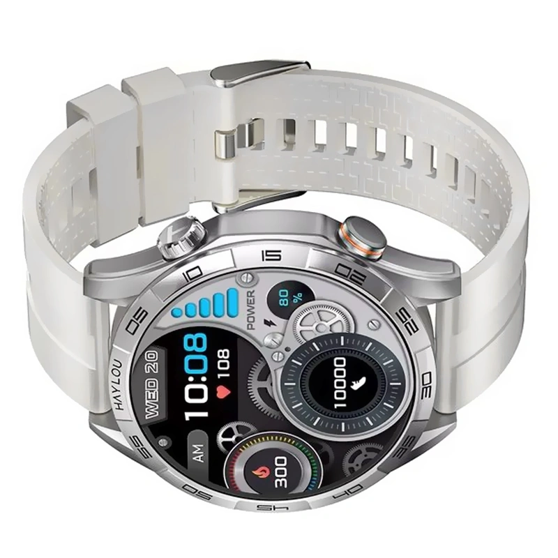 Relógio Smartwatch Haylou Solar 5 HF004 - Prata + Pulseira IP68 Bluetooth - Imagem 2