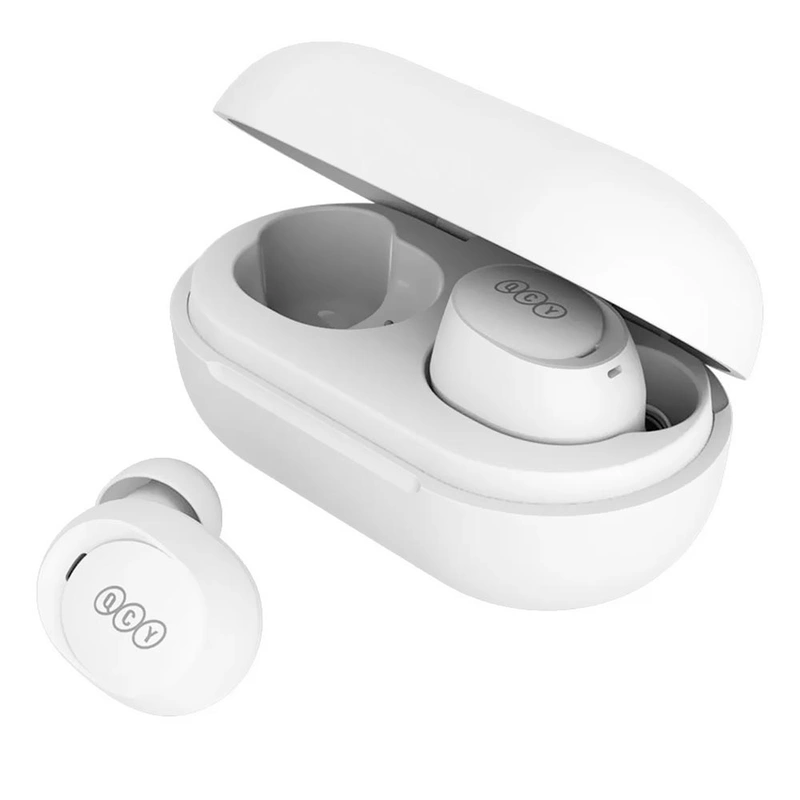 Fone de Ouvido QCY Arcbuds Lite BH23QT27A TWS Earbuds Bluetooth - Moon Branco - Imagem 2