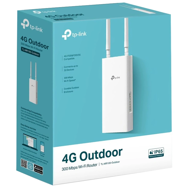Roteador Tp-Link TL-MR100-Outdoor 4G 2.4GHz - 300Mbps - Imagem 3