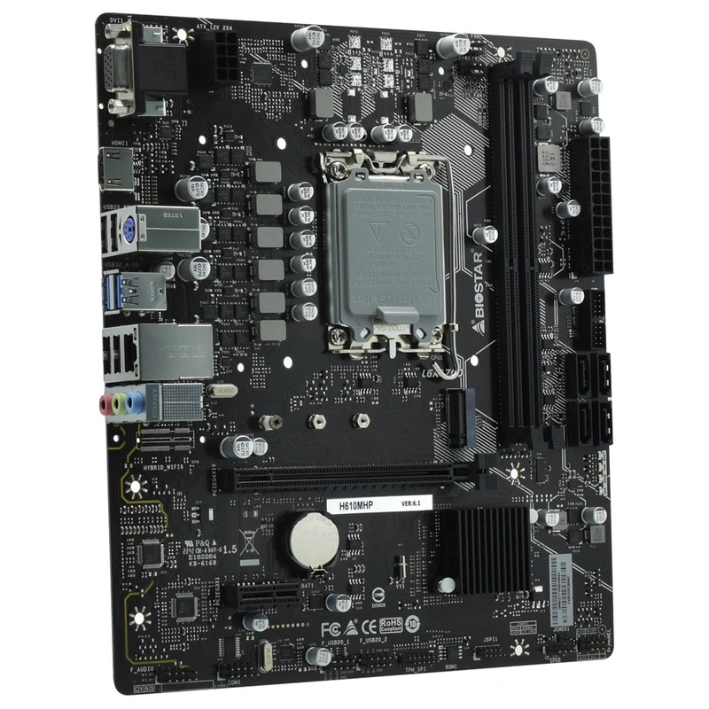 Placa Mãe Biostar H610MHP Socket LGA 1700 VGA DDR4 Intel H610 Micro ATX - Imagem 3