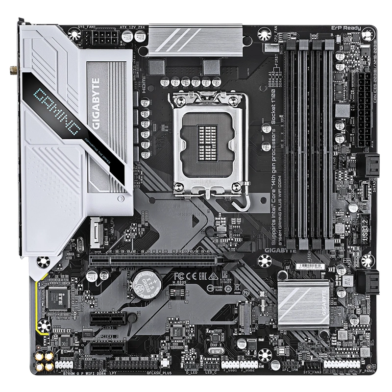 Placa Mãe Gigabyte B760M Gaming Plus Wi-Fi DDR4 Socket LGA 1700 DDR4 Intel B760 - Imagem 3