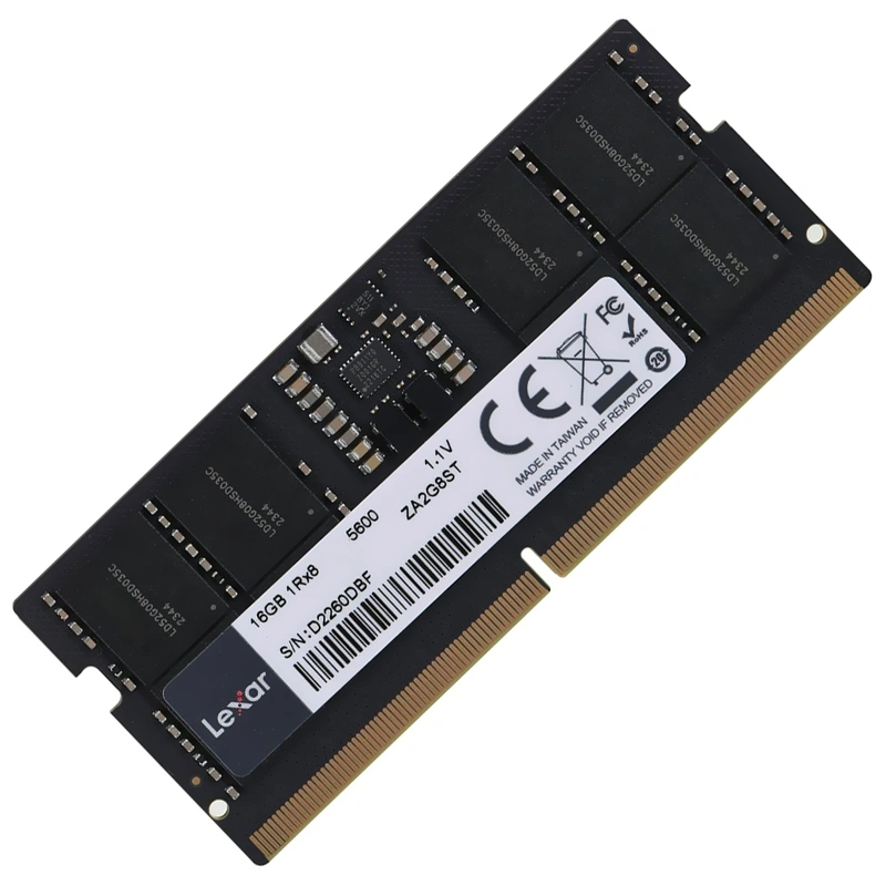 Memória RAM para Notebook Lexar DDR5 16GB 5600MHz - LD5S16G56C46ST-BGS - Imagem 2
