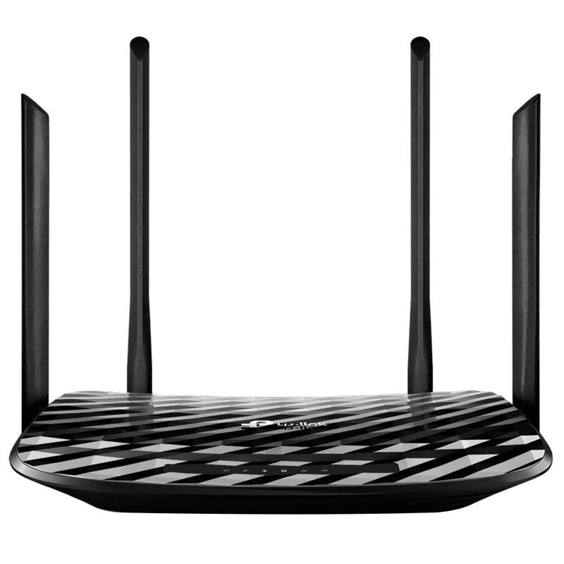 Roteador Tp-Link EC225-G5 BR AC1300 Dual Band Gigabit 2.4GHz 5GHz Wi-Fi 6 MU-MIMO - Preto