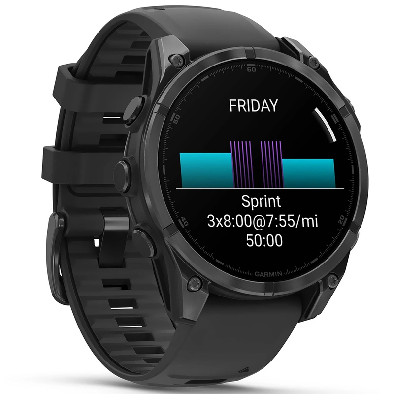 Relógio Garmin Fenix 8 AMOLED - Slate Cinza (010-02904-00) 10 ATM Bluetooth - ANT+ - Wi-Fi - Imagem 3