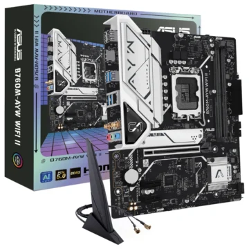 Placa Mãe ASUS B760M-AYW Wi-Fi II Socket LGA 1700 DDR5 Intel B760 Micro ATX