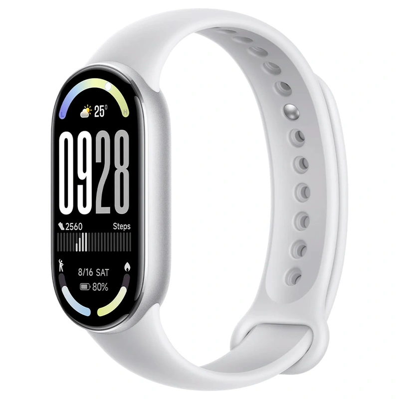 Pulseira Inteligente Xiaomi Mi Smart Band10 M2459B1 - Glacier Prata Bluetooth 5.4