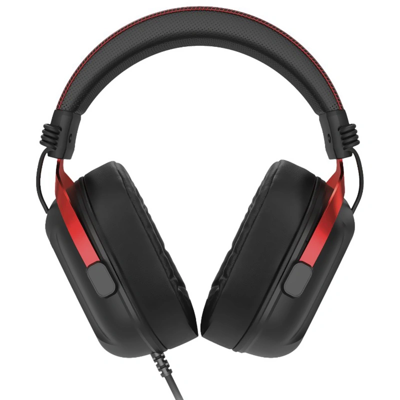 Headset Gamer Redragon H312 Cybill Com Fio - Preto Vermelho USB 510g - Imagem 2