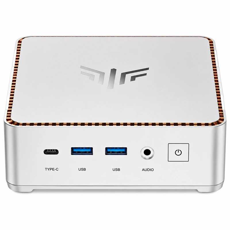 Mini PC Kamrui Pinova P2 Intel Core i5 12600H 2.5GHz 16GB de RAM 512GB SSD Win11Pro Prata