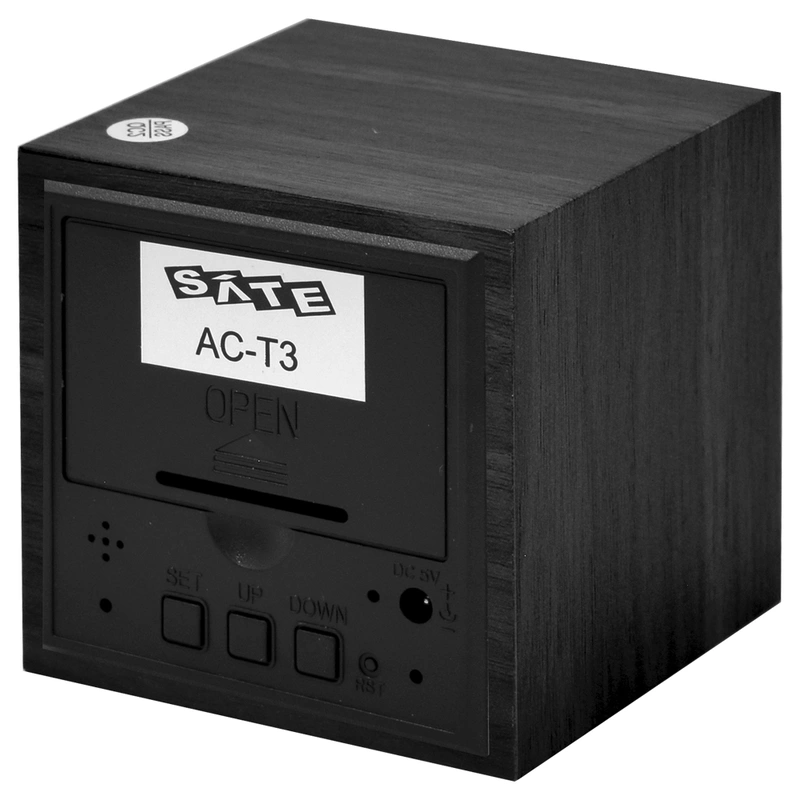 Relógio Despertador de mesa Satellite AC-T31 - Preto - Imagem 3