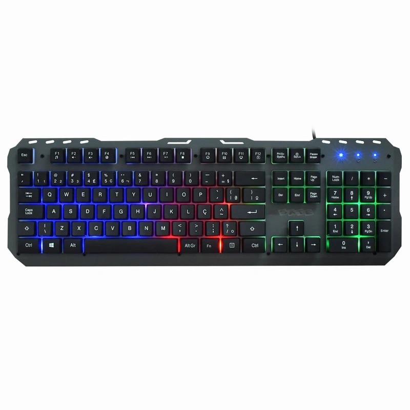 Kit Gamer Satellite GK-53 Teclado + Mouse + Mousepad + Speaker + Fone Português - Preto - Imagem 2