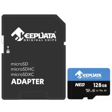 Cartão de Memória Micro SD Keepdata Neo C10 XC I U1 V10 A1 128GB - KDMSDC10U1V10A1128G
