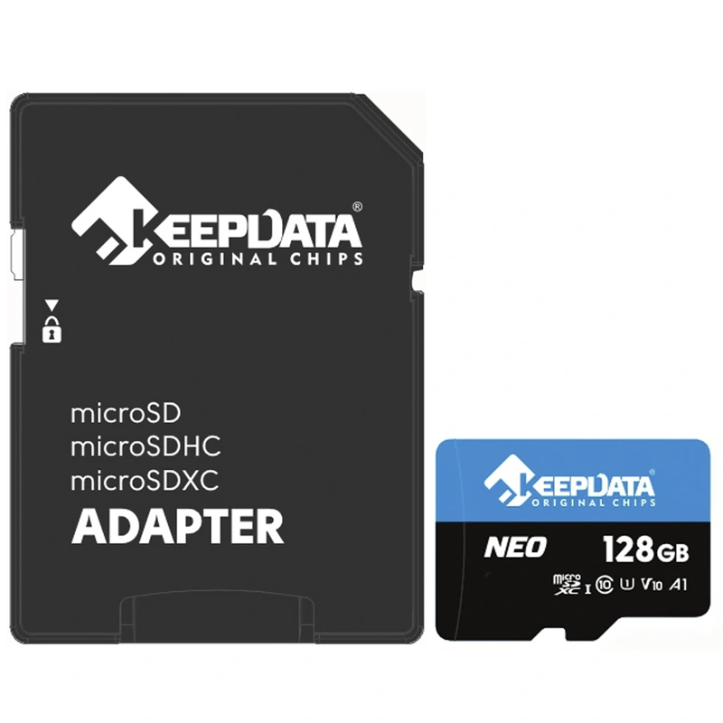 Cartão de Memória Micro SD Keepdata Neo C10 XC I U1 V10 A1 128GB - KDMSDC10U1V10A1128G