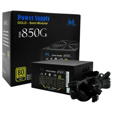 Fonte de Alimentação Mtek PSR-850G 850W ATX Semi Modular 80 Plus Gold