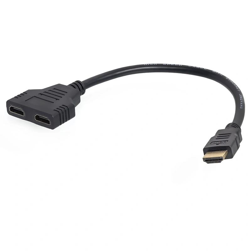 Cabo Divisor HDMI Macho para 2 HDMI Fêmea HDMI Macho - 2 HDMI Fêmea Preto