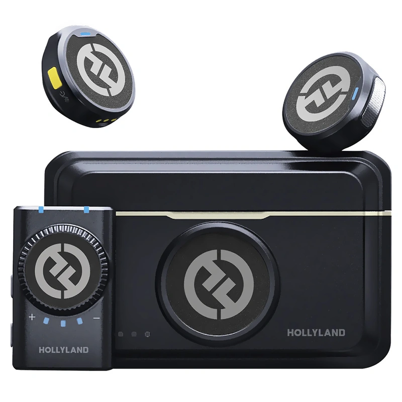 Microfone Hollyland Lark M2 Lavalier Duo Wireless Lightning - Shine Charcoal - Imagem 2