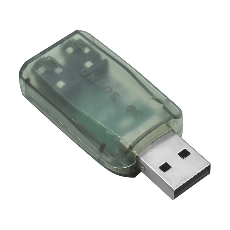 Placa de Som USB Áudio 5.1 Channel Microfins HR1266 - Suporta 3D - Imagem 3