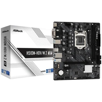 Placa Mãe ASRock H510M-HDVM.2 SE Socket LGA 1200 VGA DDR4 Intel H510 Micro ATX