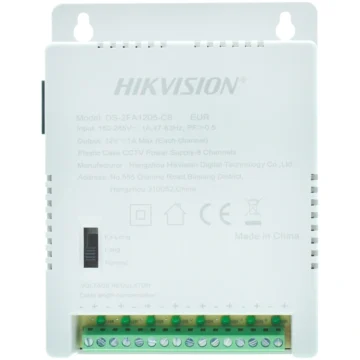 Fonte para CCTV Hikvision DS-2FA1205-C8 Multi Channel SMPS 12V 1A 60W 220V - Branco