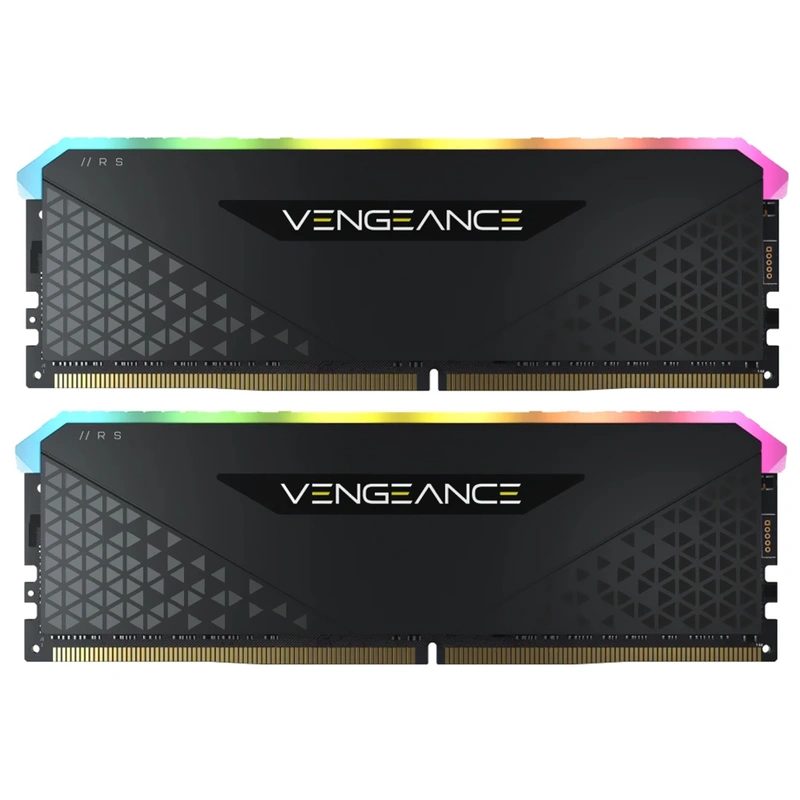 Memória RAM Corsair Vengeance RGB RS DDR4 16GB (2x8GB) 3200MHz Preto (CMG16GX4M2E3200C16)