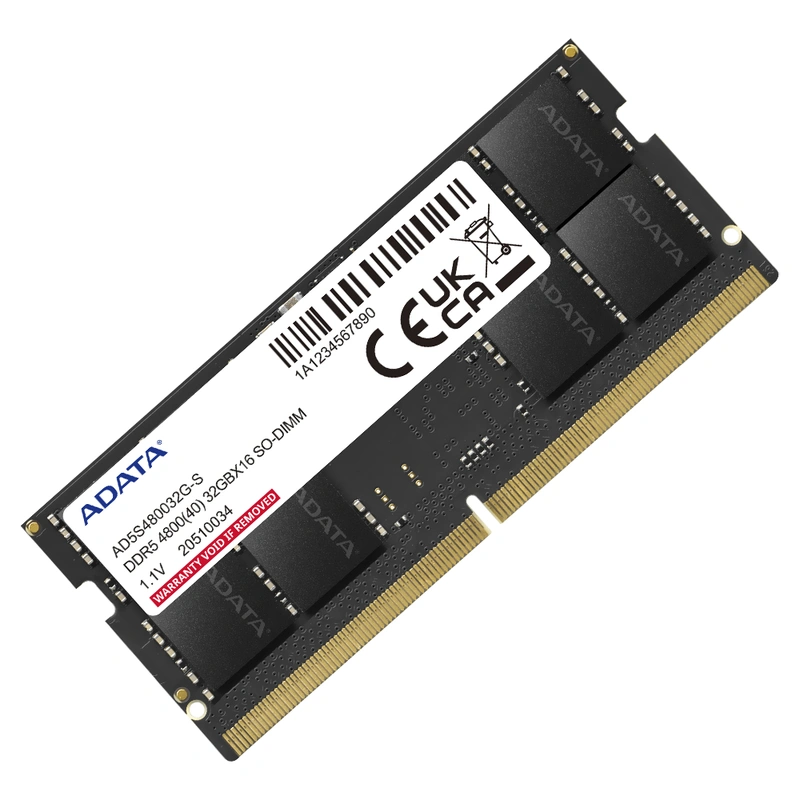 Memória RAM para Notebook ADATA DDR5 32GB 4800MHz - AD5S480032G-S SODIMM - Imagem 2