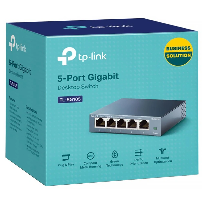 Hub Switch Tp-link TL-SG105 5 Portas - 101001000Mbps - Imagem 3