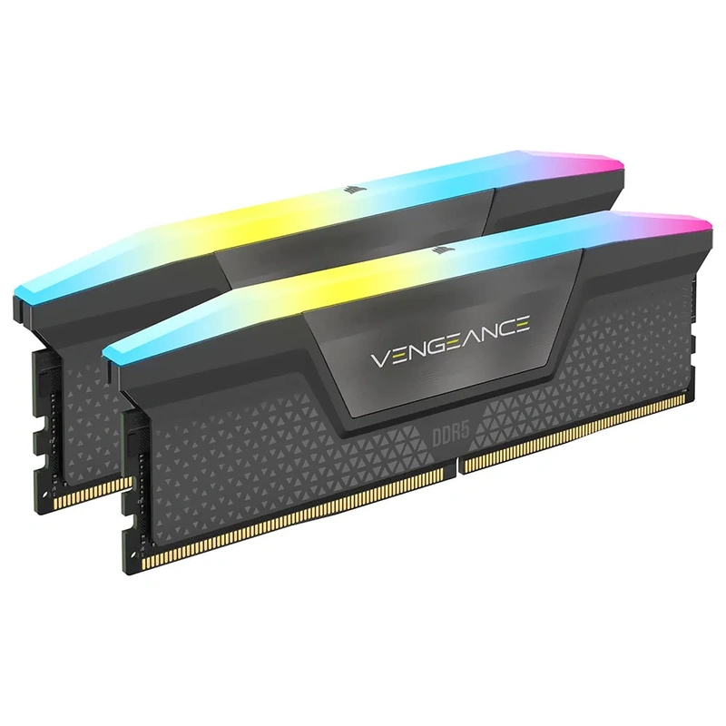 Memória RAM Corsair Vengeance RGB DDR5 64GB (2x32GB) 5200MHz - Preto (CMH64GX5M2B5200Z40K) - Imagem 2