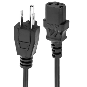 Cabo de força para fonte e Gabinete - 1.8M (10AMP) Padrão USA Preto
