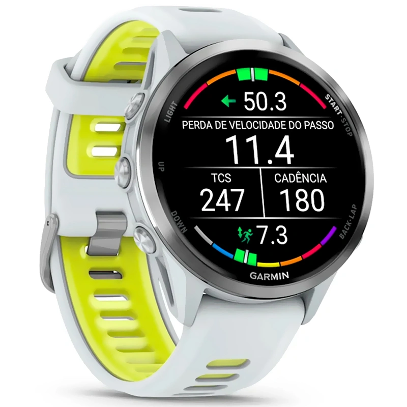 Relógio Garmin Forerunner 970 - Branco (010-02969-01) 5 ATM à prova de água - Imagem 3