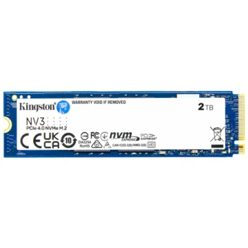 SSD Kingston M.2 2TB NV3 NVMe - SNV3S2000G PCIe Gen 4.0 x4